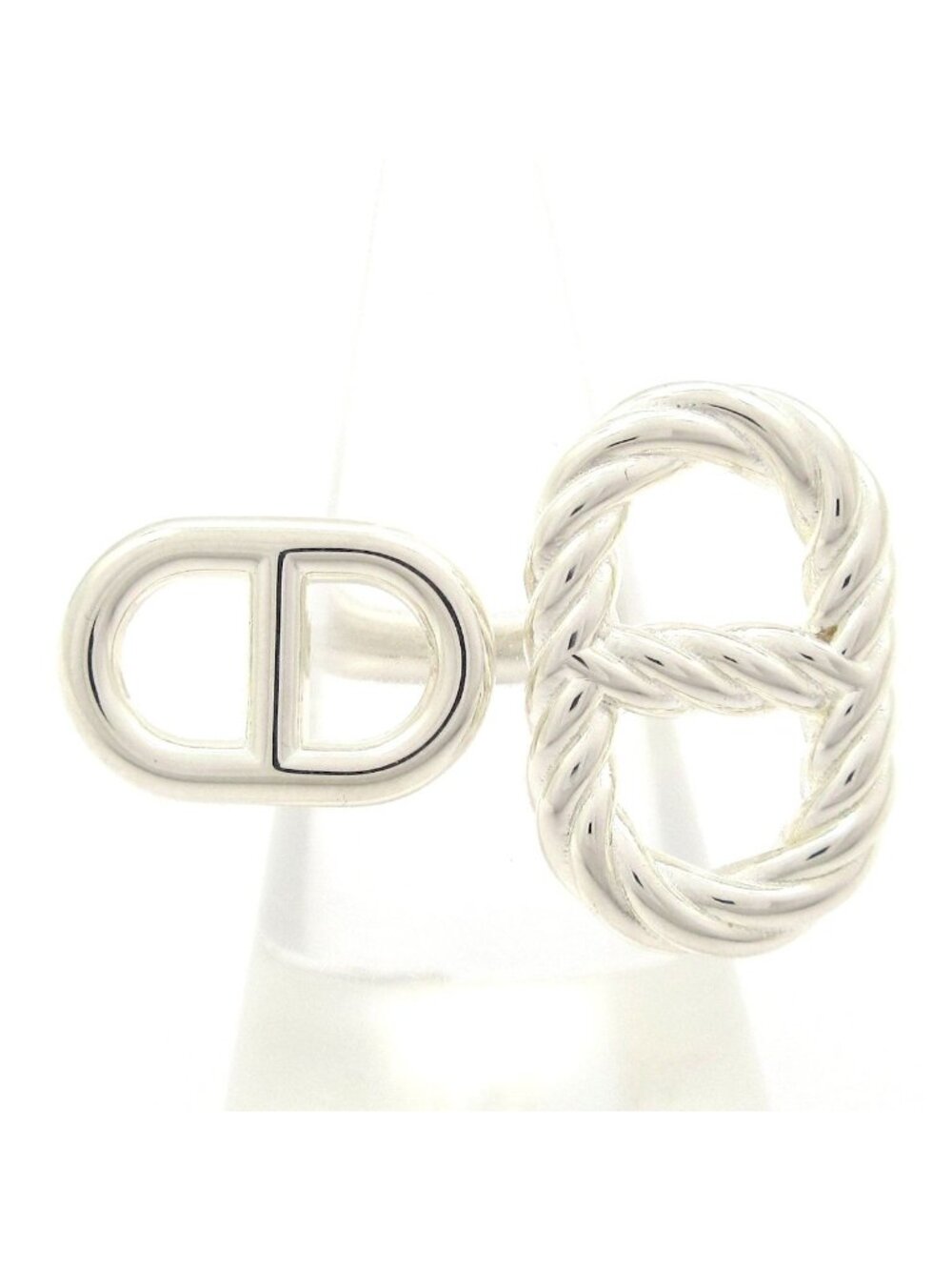 Hermes Ring 53 Chaine D'ancre Area Silver